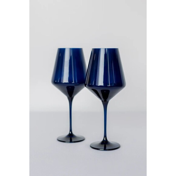 Estelle Other - NEW Set of 2 Estelle Blue Wine Glasses Gift from Jerry Jones Dallas Cowboys